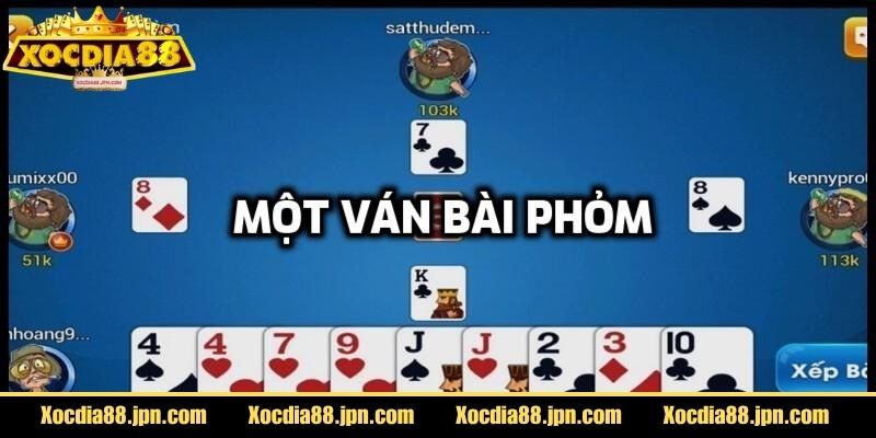 Phỏm Xocdia88 – Đánh Tá Lả Online Dễ Trúng Thưởng 2 Một ván chơi tiêu chuẩn gồm bốn người