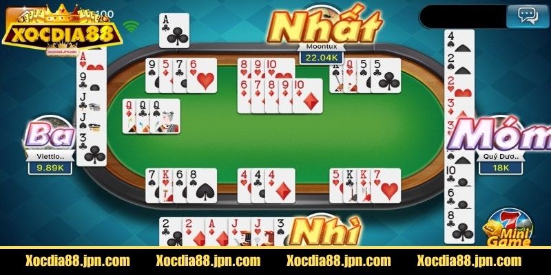 Phỏm Xocdia88 – Đánh Tá Lả Online Dễ Trúng Thưởng 3 Ván sẽ tự động dừng khi có người ù hoặc hết quân
